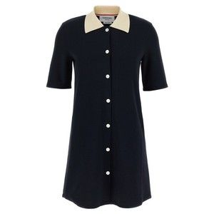 Thom Browne Short Sleeve Cotton Polo Mini Dress - NWT